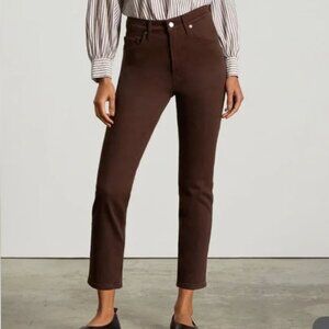 Everlane The Original Cheeky Jean in Organic Cotton Brown